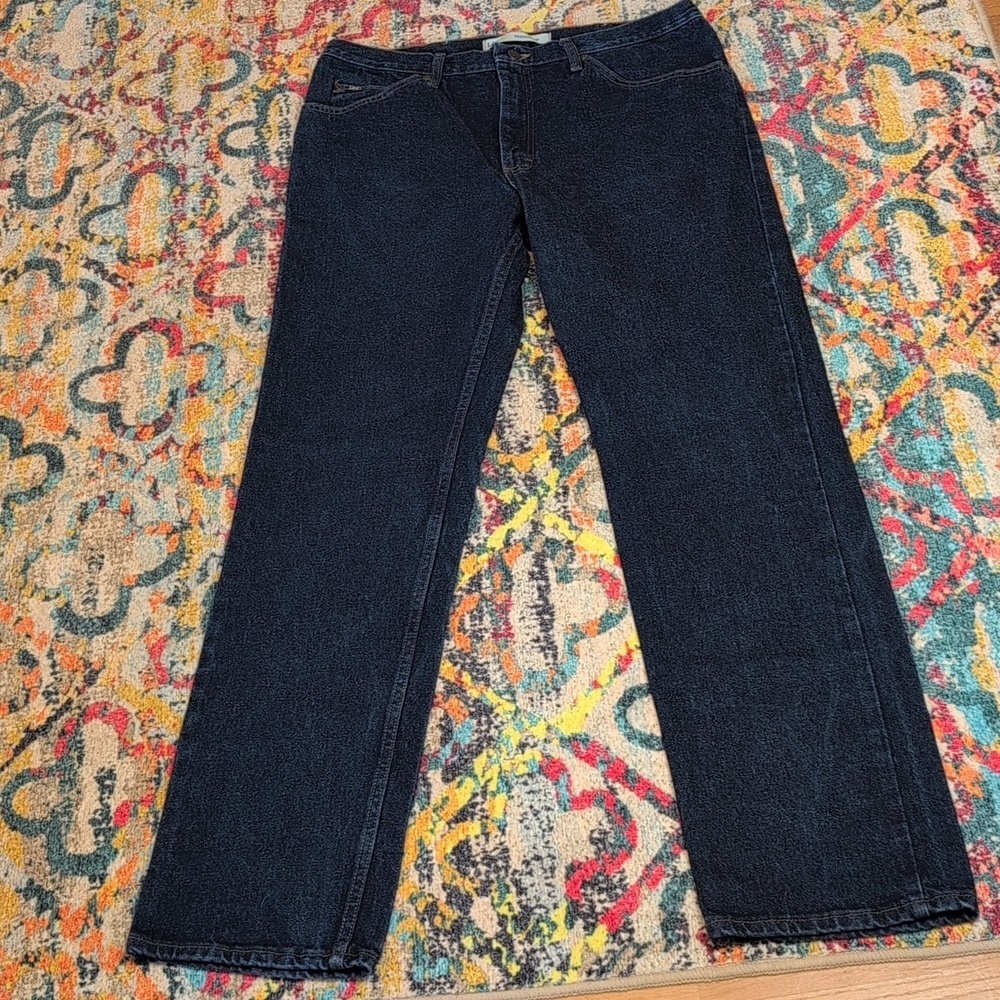 Lee Regular Fit Dark Wash Mens Jeans 38x34